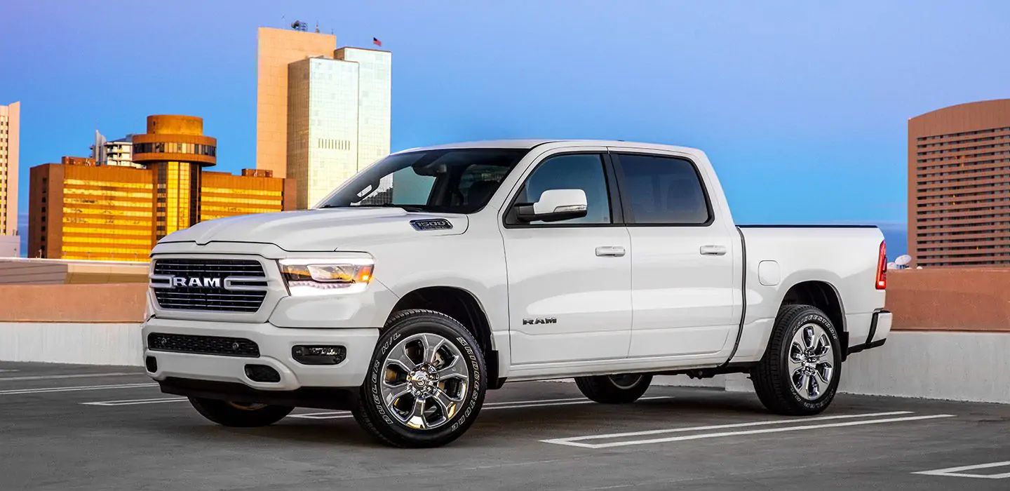 2019 Ram 1500 Lone Star White Front Parked Exterior